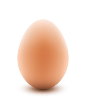 Egg over white clipart