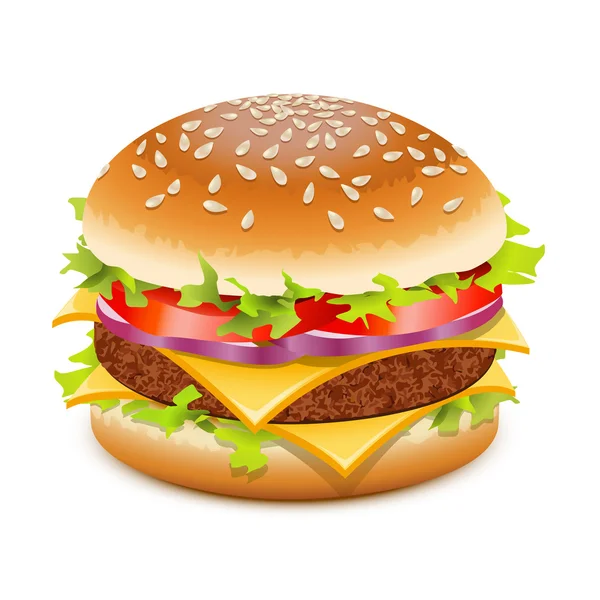 Cheeseburger — Stockvektor