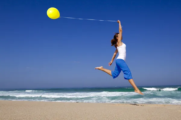 풍선 점프 — 스톡 사진