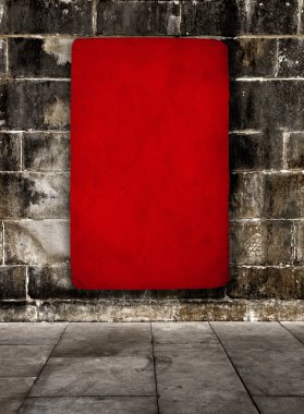 Red grunge background clipart