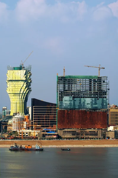 Bau neuer Casinos in Macau — Stockfoto