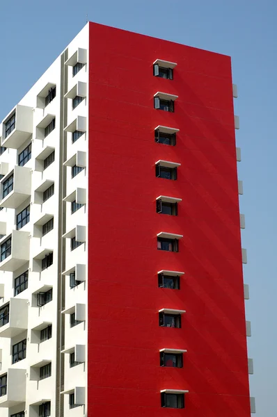 Κόκκινο κτίριο — Φωτογραφία Αρχείου