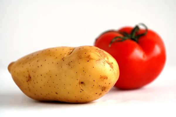 Patates ve domates — Stok fotoğraf