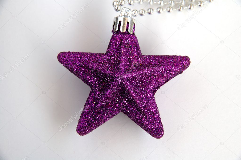 Purple christmas star