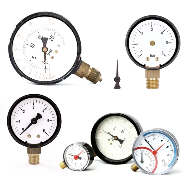Pressure meters isolated — Stock Photo, Image