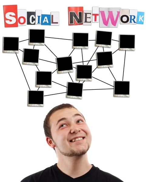 Концепция социальных сетей — стоковое фото
