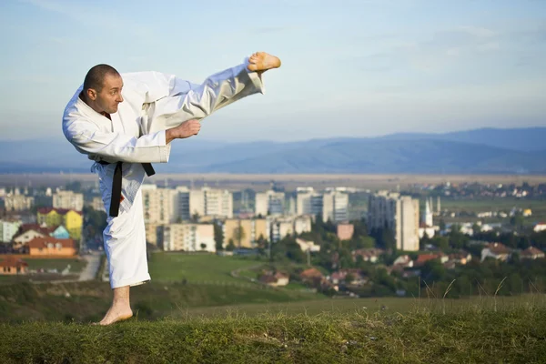 Karate all'aperto — Foto Stock