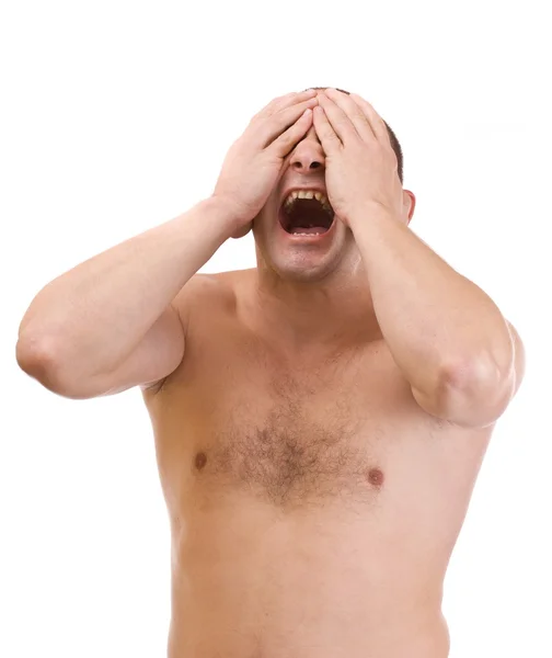 Man screaming — Stock Photo, Image