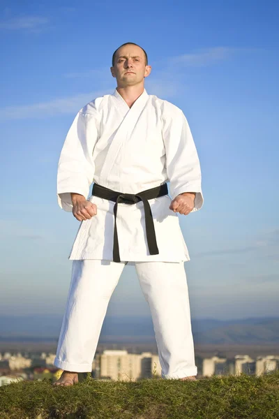 Karate all'aperto — Foto Stock