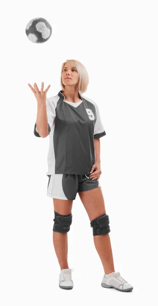Handballerin — Stockfoto