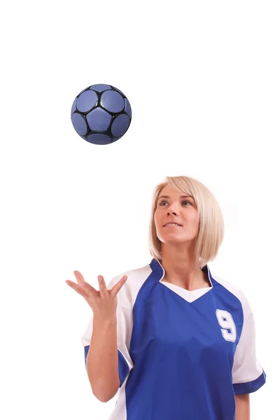 Kvinnliga handbollsspelare — Stockfoto
