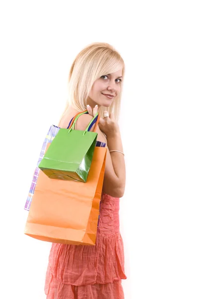 Shopping-Frau — Stockfoto