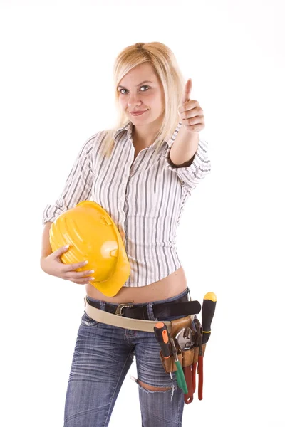 容の建設労働者 — ストック写真