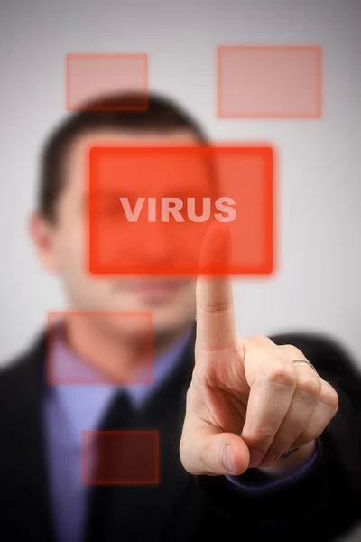 바이러스 경고 — 스톡 사진
