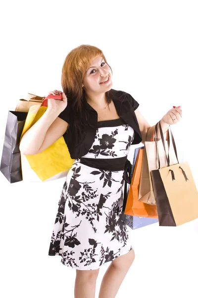 Mulher compras — Fotografia de Stock