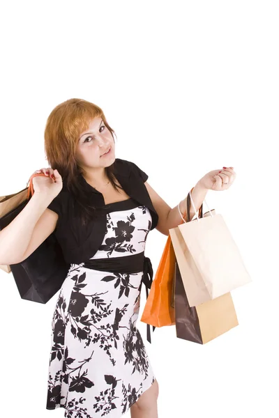 Donna shopping — Foto Stock
