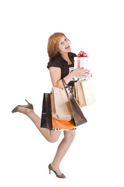 Frau beim Einkaufen — Stockfoto