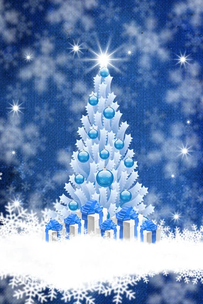 Mavi Noel arkaplanı — Stok fotoğraf