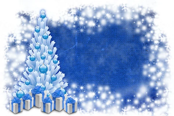 Синій фон Різдво — стокове фото