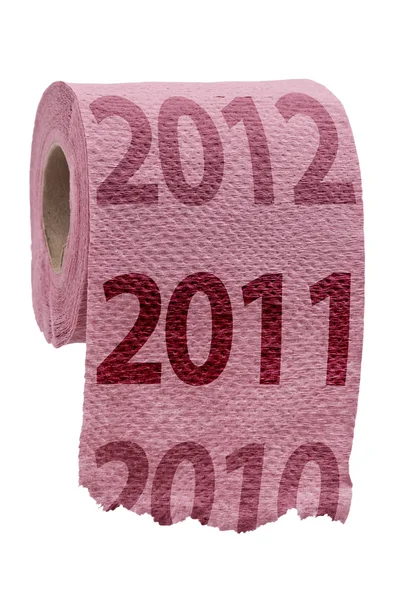 Notion de papier toilette rose — Photo