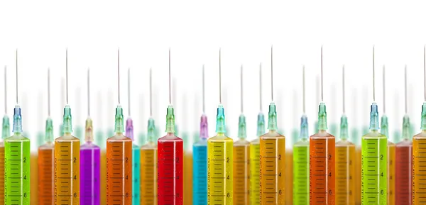 Many syringe — Stock Photo, Image
