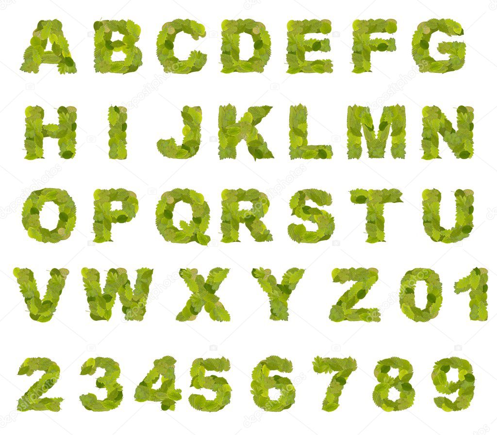 Leaf Alphabet Printable