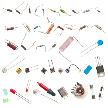 Electronic components clipart