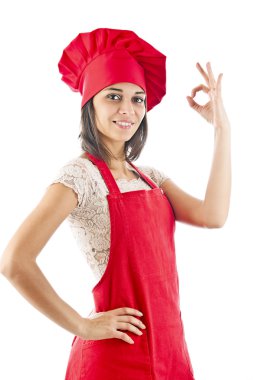 Chef woman clipart