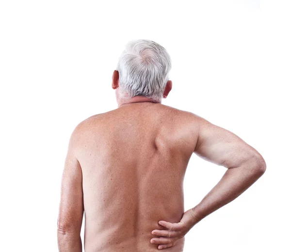 Homem com dor nas costas — Fotografia de Stock
