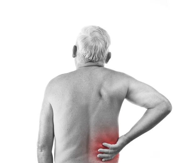 Man met rugpijn — Stockfoto