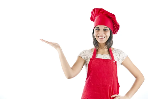 Kocken kvinna — Stockfoto