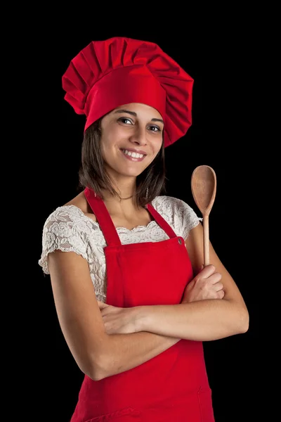 Kocken kvinna — Stockfoto