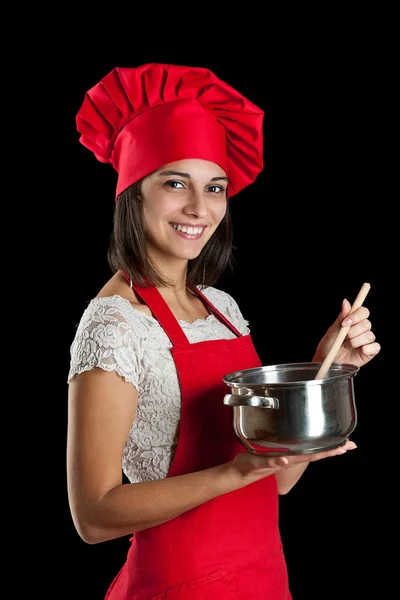 Femme au foyer dans la cuisine — Photo