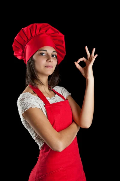 Chef mujer — Foto de Stock
