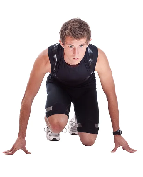 Porträtt av en manliga friidrottare — Stockfoto