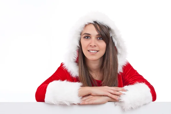 Kerstmis vrouw — Stockfoto