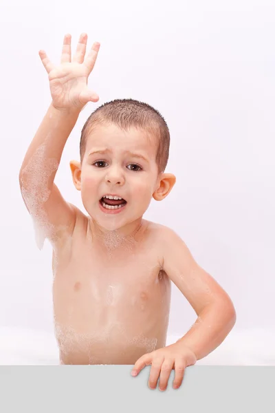 Boy in water — Stock Photo, Image