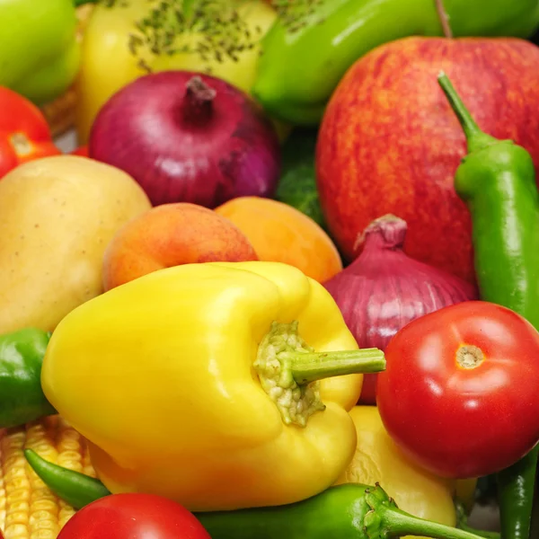 Grønnsaker og frukt – stockfoto