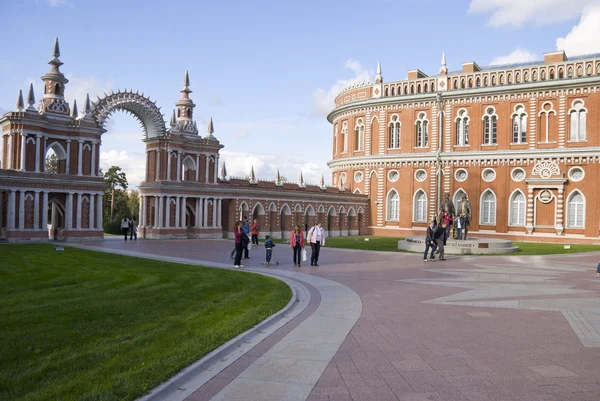 Old Russian palace in Tsaritsyno Stock Photo