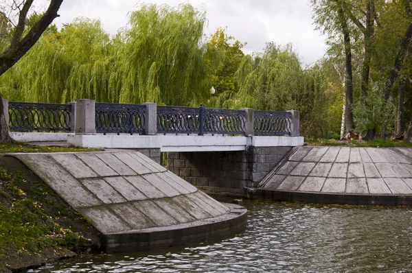 新处女池塘边桥 — 图库照片