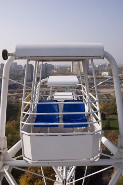 Booth cazibe dönme dolap park şehir Moskova