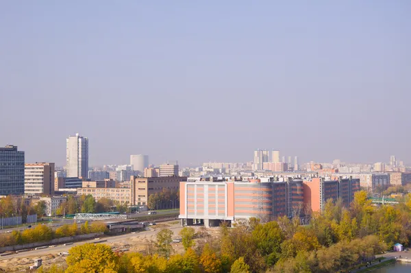 Panorama över de stads stadsdelar. — Stockfoto