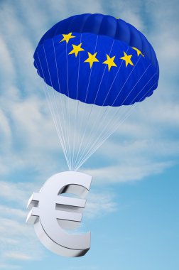 Euro parachute clipart