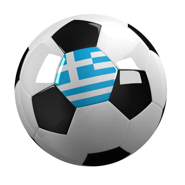 Yunanistan Futbol topu — Stok fotoğraf