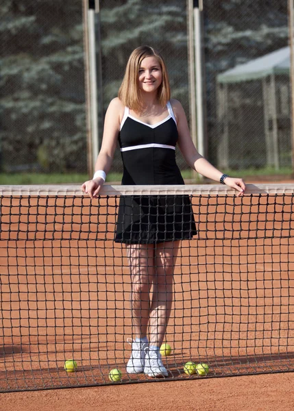 Теннисистка . — стоковое фото
