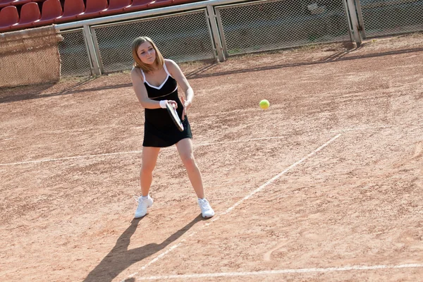 Tennis girl. — Stock Photo, Image