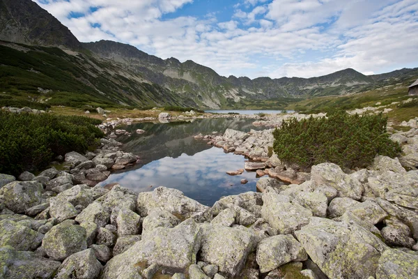 Paysage de montagne avec lac. — Photo