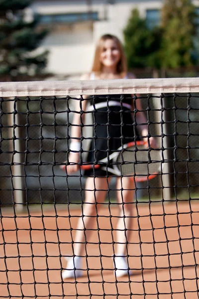 Tennismädchen. — Stockfoto
