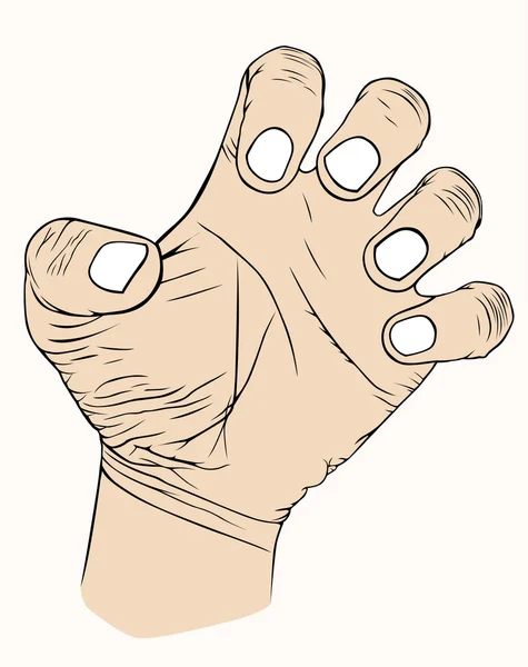 Szimbolikus kéz — Stock Vector