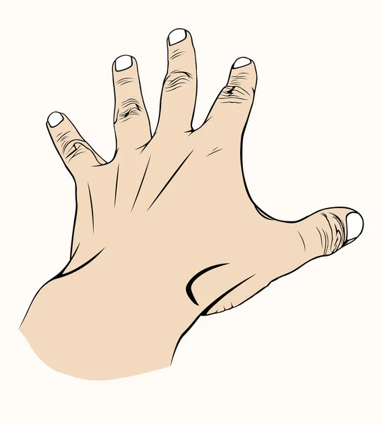 Symbolische Hand — Stockvektor